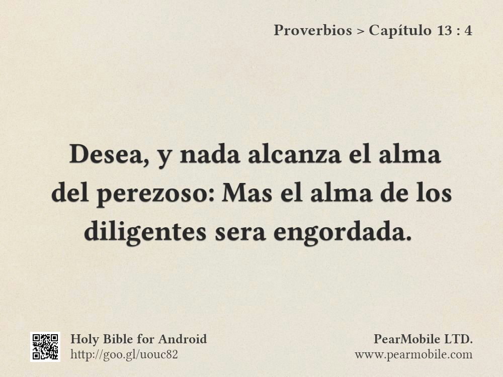 Proverbios, Capítulo 13:4